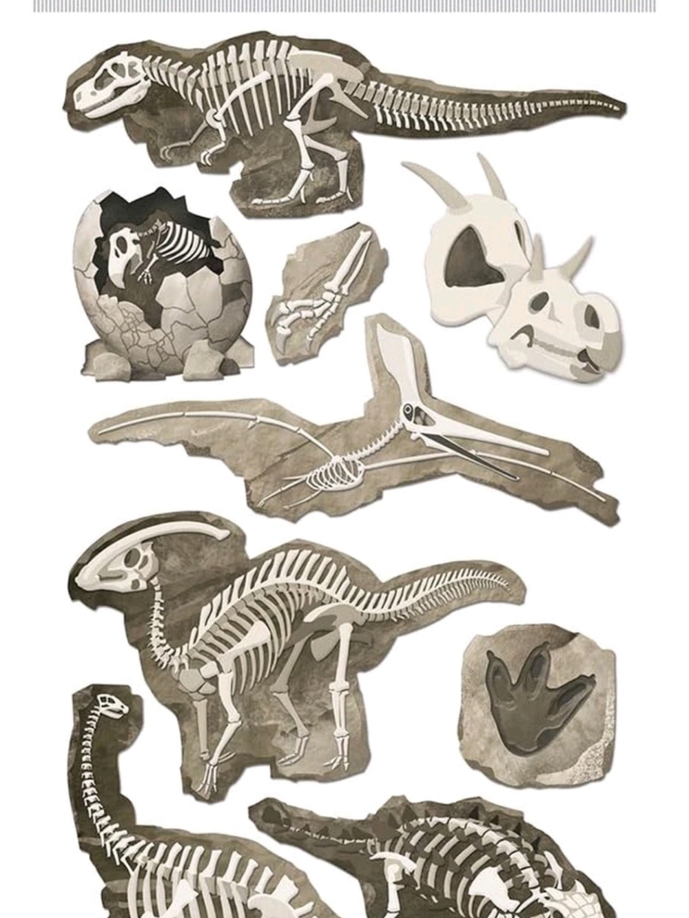 Jolees Boutique, Dinosaur Skeletons Bones LG16 50-51033